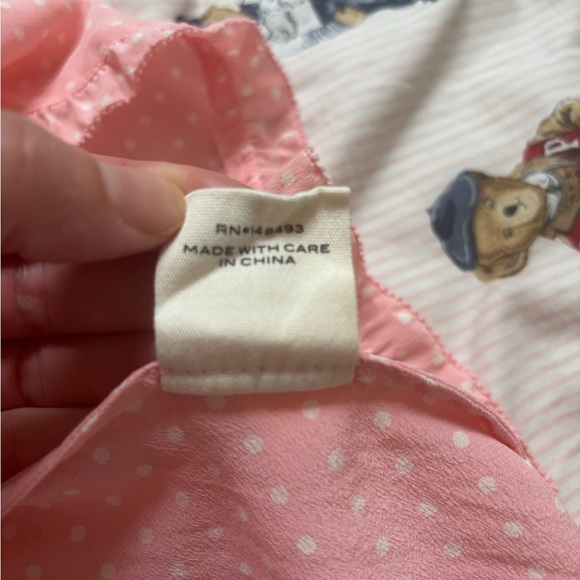 Doen 100% silk Pink Polka Dot Calsi Dress M - Picture 8 of 8